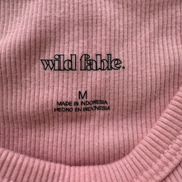 Wild Fable Pink Sleeveless Fitted Crop Tank - Picture 2 of 2